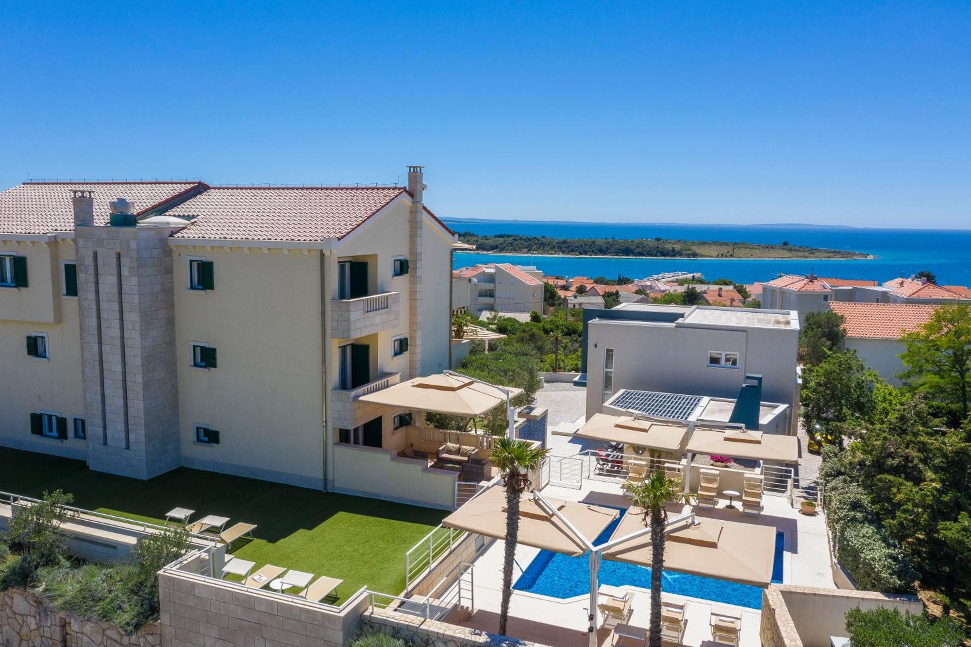 Kings View Sarkic Apartman Novalja Kültér fotó